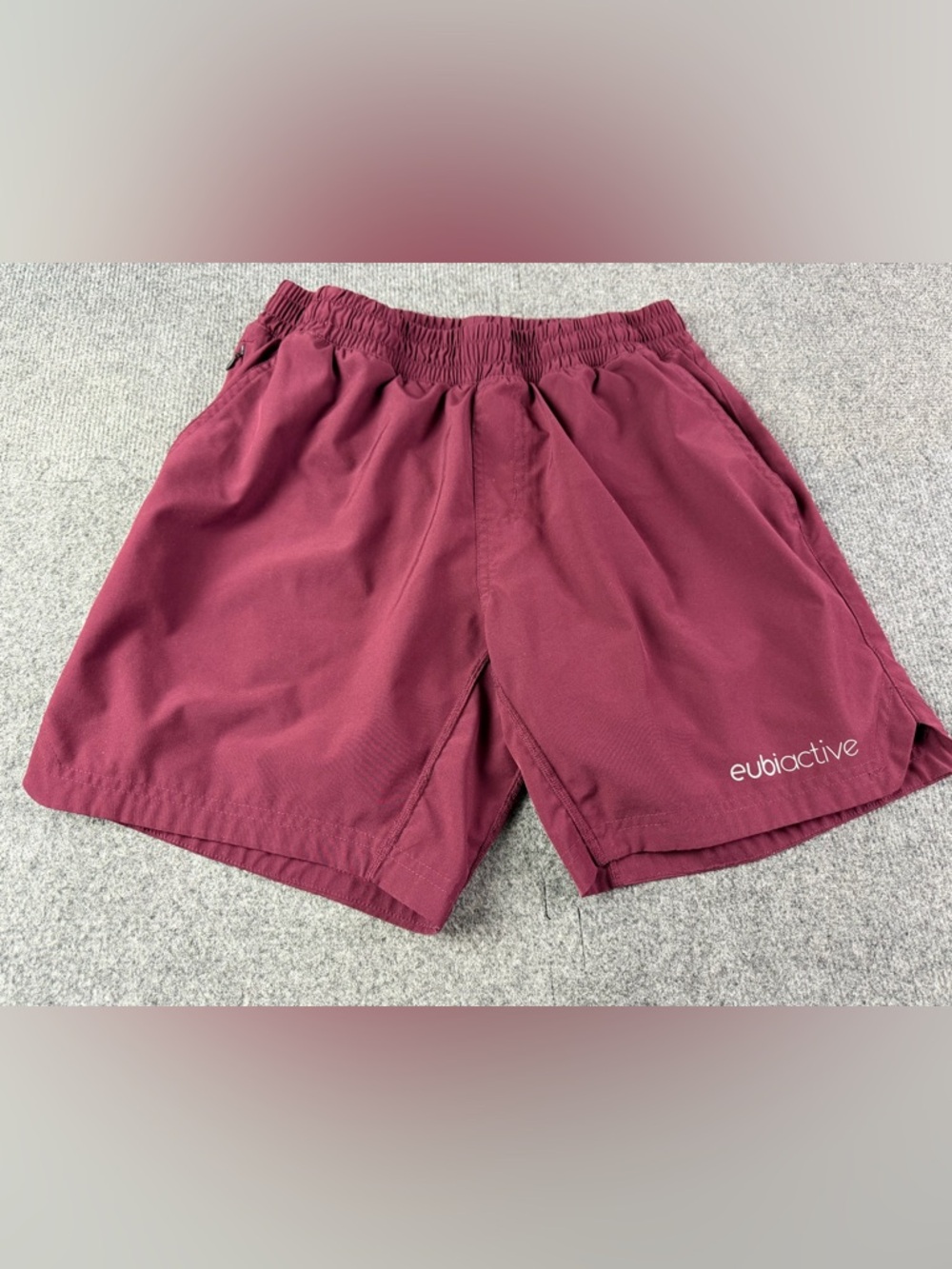 Eubi Active Mens Elastic Waist Drawstring Compression Boxer Built In Shorts Sz L